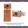 Picture of MUZIRI KINOKOO Instax Mini EVO Case - PU Leather Protective Case for Fuji Instax Mini EVO/Polaroid Mini EVO Camera - with Adjustable Shoulder Strap - Brown