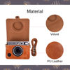 Picture of MUZIRI KINOKOO Instax Mini EVO Case - PU Leather Protective Case for Fuji Instax Mini EVO/Polaroid Mini EVO Camera - with Adjustable Shoulder Strap - Brown