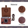 Picture of MUZIRI KINOKOO Instax Mini EVO Case - PU Leather Protective Case for Fuji Instax Mini EVO/Polaroid Mini EVO Camera - with Adjustable Shoulder Strap - Coffee