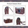 Picture of MUZIRI KINOKOO Instax Mini EVO Case - PU Leather Protective Case for Fuji Instax Mini EVO/Polaroid Mini EVO Camera - with Adjustable Shoulder Strap - Coffee