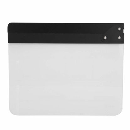 Picture of Director Film Clapboard, Cut Action Scene Clapper Board Slate Photography Video Acrylic Clapboard with Dry Erase Pen, for Shoot Props Advertisement Background(Color)