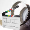 Picture of Director Film Clapboard, Cut Action Scene Clapper Board Slate Photography Video Acrylic Clapboard with Dry Erase Pen, for Shoot Props Advertisement Background(Color)