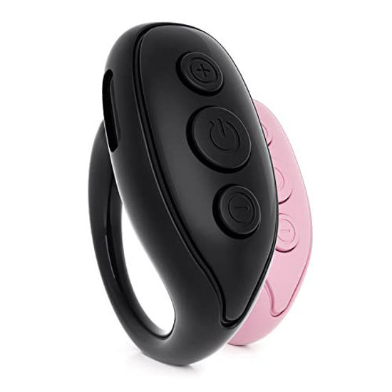 Picture of TIK TOK Bluetooth Remote Control Page Turner for iPhone iPad Android, Cell Phone Camera Shutter Selfie Remote, Fashion Smart Ring Remote