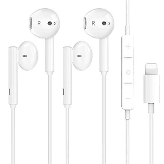 Picture of 2 Pack Earbuds Headphones Wired Earphones with Microphone and Volume Control, Compatible with iPhone 13/12/11 Pro Max/Xs Max/XR/X/8/7 Plus