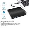 Picture of External DVD Drive USB 3.0, OfficeWinner Aluminum Portable CD DVD +/-RW Drive Slim DVD/CD Rom Rewriter Burner Writer, for Laptop,Macbook Pro, Macbook Air Support Mac OSX Windows Vista/7/8/10, Black