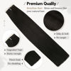 Picture of Moresoo Black Tape in Hair Extensions Human Hair Tape in Real Hair Extensions 12 Inch Adhesive PU Tape in 20pcs Invisible Remy Hair Extensions #1B Off Black Hair Extensions Full Head 30g