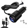 Picture of Radar Detector Power Cord,for Uniden Escort Valentine Beltronics Passport Cobra Whistler etc Radar Detector,Dual USB QC3.0 Quick Charger(6.5FT)