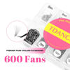 Picture of TDANCE 600 Fans Premade Fans Eyelash Extensions 8-15mm Mixed Length Pre Made Fans Lash Extensions 5D 8D 10D 12D 14D 16D 24D Handmade Promades Eyelash Fans C/D Curl Loose Fans(600-14D-0.07-D-8-15mm)