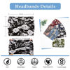 Picture of Tobeffect Wide Headbands for Women, 7'' Floral Printed Turban Headband Boho Hairband Twist Hair Accessories, 6 pack