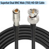 Picture of Superbat DIN to SDI BNC Cable, DIN 1.0/2.3 to BNC Male Belden 1855A Cable 20inch for Blackmagic BMCC/BMPCC Video Assist 4K Transmissions HyperDeck Cameras 2pcs