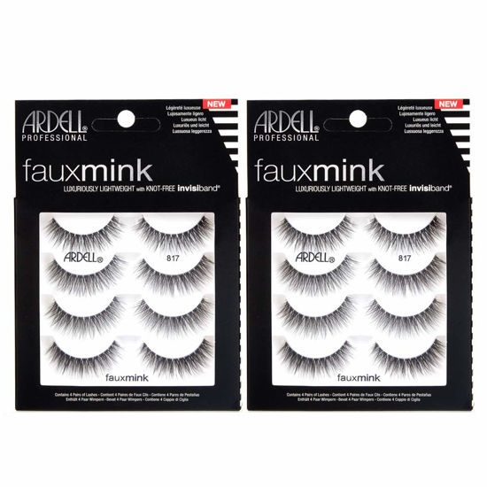 Picture of Ardell False Lashes Faux Mink 817 Multipack, 4 pairs x 2 pack