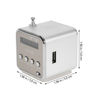 Picture of Mini Digital Portable Music MP3/4 Player Micro SD/TF USB Disk Speaker FM Radio (Silver)