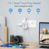 Picture of TESSAN Israel Power Adapter, US to Israel Plug Adapter with 4 American Outlets 3 USB Charger (1 USB C Port), Type H Travel Adaptor for USA to Israel Palestine Jerusalem