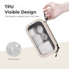 Picture of pack all Clear Electronic Organizer, TPU Cable Organizer Bag, Compact Cord Travel Organizer for Cables, Chargers, Phones, USB cords, SD Cards (Beige)