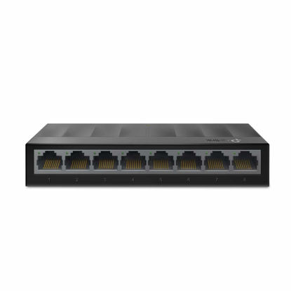 Picture of TP-Link Litewave 8 Port Gigabit Ethernet Switch | Desktop Ethernet Splitter | Plastic Case | Unshielded Network Switch | Plug & Play | Fanless Quiet | Unmanaged (LS1008G)