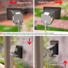Picture of Teccle Angled Window Mount for Wyze Cam V3, 20 Degrees Tilt (Up/Down/Left/Right), Through Window Use Cam v3, Helps You Watch Front Yard and Driveway (Black/Pack of 2)
