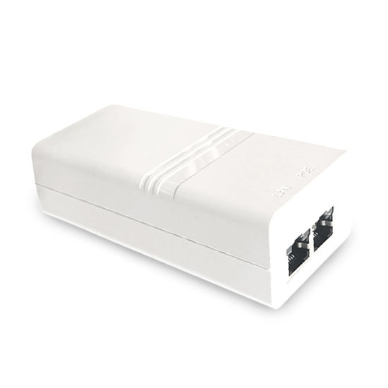 Poe Texas PoE Injector - Single Port PoE+ Power Over Ethernet PoE Adapter  for 802.3at - 10/100/1000 Gigabit Data with Integrated 52V 30W Power Supply