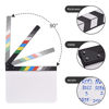 Picture of Namolit 30 * 24cm/ 12 * 9in Acrylic Film Clapboard Movie Directors Clapper Board Slate Cut Action Scene Blank Clap Board Dry Erase with Multicolored Sticks