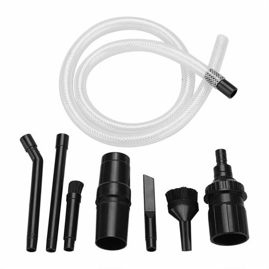 Picture of Maxmartt 9Pcs/Set Mini Micro Tool Car Vehicle Cleaning Kit Universal Vacuum Cleaner Attachments for Computer, Keyboard, Television, Printer