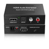 Picture of Dacimora HDMI Audio Extractor HDMI Audio Converter 2160P@30HZ/1080P@60HZ HDMI to SPDIF/RCA Audio Output Splitter Supports 3D HD 1080P Compatible with HDCP Dolby Digital DTS 5.1 CH