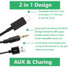 Picture of AUX in Adapter U-S-B & 3.5mm Jack Y Cable Compatible for BM-W Mini Coo-per, Car Audio Music Interface Power Cord