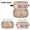 Picture of Ethereal Large Makeup Bag, Double Layer Toiletry Bag for Women Large Capacity Cosmetic Bag Portable Travel Toiletry Bag Travel Essentials