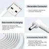 Picture of YCWZZH Indoor/Outdoor Camera Power Adapter Plug Charger for Ring Stick Up Cam/Plug-in 3rd Gen/2nd Gen & Ring Pan Tilt Stick Up Camera Power Cord Charging Cord Cable (4m/13.2ft) White