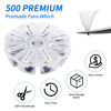 Picture of Premade Fans Eyelash Extension 500 Fans Handmade Loose Volume Lashes Mutiple Options 8D/9D/10D/12D Pre-made Fans 0.07mm Thickness C/D Curl 9-16mm/13-20mm Eyelash Extensions by WENDYLASHES (500PCS-10D-0.07-D, 9-16mm mixed tray)