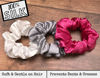 Picture of Celestial Silk Mulberry Silk Scrunchies for Hair (Large, Hot Pink, Silver, White)