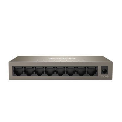 Picture of Tenda TEG1008M, 8-Port Gigabit Switch, Unmanaged Ethernet Switch, Network Switch Hub, Traffic Optimization, Plug & Play, Fanless Metal Design, Desktop/Wall-Mount, Limited Lifetime Protection