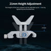 Picture of Nitze 15mm Lens Support with Y-Shaped Bracket and Snap-on 15mm Rod Clamps, Height Adjustable Aluminum Alloy Universal 15mm LWS Lens Support - N04