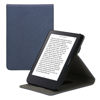 Picture of kwmobile Cover Compatible with Kobo Clara 2E / Tolino Shine 4 - Case with Strap + Stand - Dark Blue