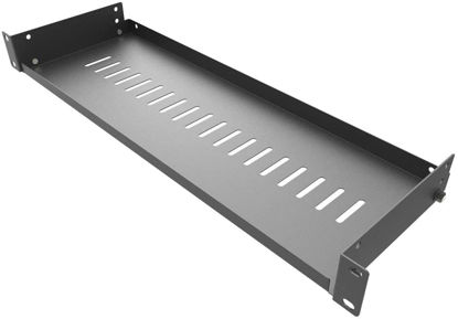 Picture of Jingchengmei 1U Disassembled Vented Cantilever Server Rack Mount Shelf 6"(152mm) Depth for 19-Inch Network/AV Equipment Rack and Cabinet(1U6V)