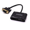 Picture of LOKEKE VGA to HDMI VGA, GrayRabbit VGA to HDMI VGA Adapter with Audio Cable and USB Cable for Computer, Desktop, Laptop, PC, Monitor, Projector, HDTV