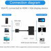 Picture of LOKEKE VGA to HDMI VGA, GrayRabbit VGA to HDMI VGA Adapter with Audio Cable and USB Cable for Computer, Desktop, Laptop, PC, Monitor, Projector, HDTV