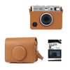 Picture of CAIYOULE Protective Case for Fujifilm Instax Mini EVO Instant Digital Hybrid Camera PU Leather Bag Accessories with Adjustable Strap & Screen Protector (Vintage Brown)