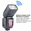 Picture of GODOX V860II-C Kit E-TTL High-Speed Sync 1/8000s 2.4G GN60 Li-ion Battery 1.5s Recycle Time Camera Flash Speedlite Light for Canon EOS Cameras with Color Filters & Diffuser (V860II-C)