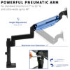 Picture of VIVO Premium Aluminum Extended Monitor Arm for Ultrawide Monitors up to 49 inches and 33 lbs, Single Desk Mount Stand, Pneumatic Height Adjusting, Max VESA 100x100, Black, STAND-V101GT