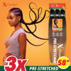 Picture of Sensationnel Xpression prestretched braiding hair - Kanekalon flame retardant smooth yaki braid hair extension 3X 58 inch (2 pack, 3T1B/MINT/LMINT)