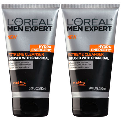 Picture of L’Oréal Paris Men Expert Hydra Energetic Daily Facial Cleanser with Charcoal, 2 ct.