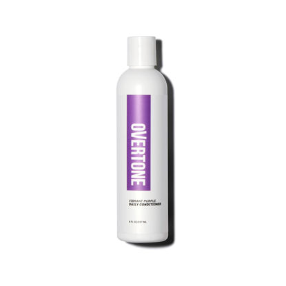 Picture of OVERTONE Haircare Daily Conditioner - 8 oz Semi-Permanent Daily Conditioner w/Shea Butter & Coconut Oil - Maintain Existing Shade w/Cruelty-Free Hair Color (Vibrant Purple)