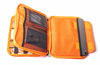 Picture of Three Layer Electronics Organizer and Travel Organizer for Tablet, Cables, and Chargers. Size XL Fit up to 10" Tablets. (Grey and Bright Orange)