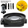 Picture of Oumij1 Macro Lens Filters 58mm - 16X Macro Close Up Diving Lens Filter - for Underwater Photography - for GOPRO Hero 8 Action Camera