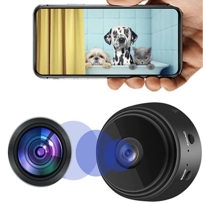 Picture of 1080P WiFi Camera, 2.4G Smart Indoor Pet Dog Cat Cam, Phone APP, Security Camera with Motion Detection, Cameras for Home, Dome Cameras for Surveillance