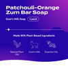 Picture of Indigo Wild Zum Bar Goat's Milk Soap - Patchouli-Orange - 3 oz (3 Pack)