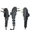 Picture of MaximalPower HYTERA HYT Single Wire 2-Pin Radio Earbud Headset PTT Mic in-Ear Clear Coil Tube