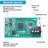 Picture of 2 Pieces Digital FM Transmitter Module Stereo FM Transmitter DSP PLL 76.0-108.0MHz Stereo Frequency Modulation with LCD Display Line/USB/Mic Input, DC 3.0V - 5.0V