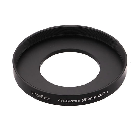 Picture of LingoFoto Step-up Ring for Mirrorless DSLR Cameras Camcorder Video Compatible with 48mm Lens to 85mm Lens Matte Box O.D, LingoFoto Lens Adapter Ring