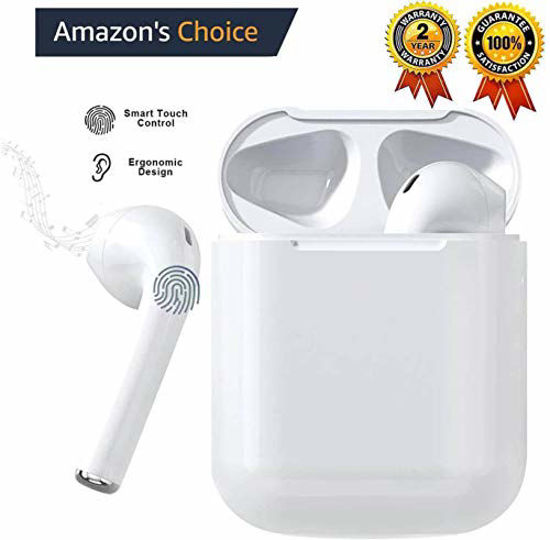 Picture of Wireless Earbuds, Bluetooth 5.0 Earphones, Charging case, Air Buds in-Ear Ear Buds Built-in Mic IPX7 Pop-ups Auto Pairing for airpod Apple Android iPhone