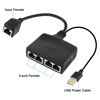 Picture of XMSJSIY Ethernet Splitter 1 to 4 Internet Ethernet Switch RJ45 Female to 4 Female Network Divider Adapter Converter 100Mbps High Speed LAN Distributor for Cat5/5e/6/7/8 (1 Female to 4 Female)